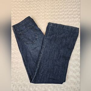 sofia by sofia vergara Melissa Dark Blue High Rise Flare Jeans Size 16 (6296)